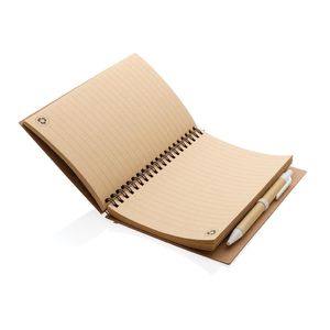 Cahier liège et stylo | Cahier publicitaire White 4