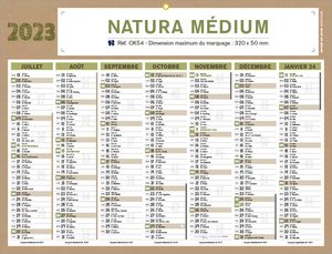 Calendrier Natura Medium | Calendrier bancaire personnalisé 1