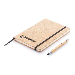 Carnet liège bambou | Carnet personnalisable Marron 6