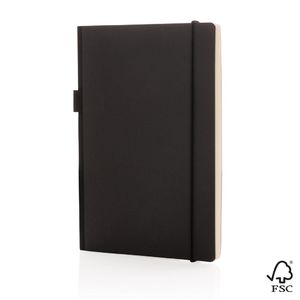 Carnet soufflet FSC | Carnet publicitaire Black