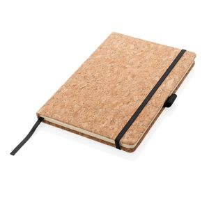 Carnet couverture rigide liège | Carnet publicitaire Brown 1