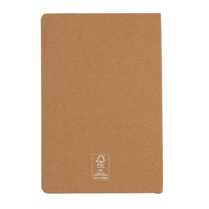 Carnet couverture rigide FSC | Carnet publicitaire Brown 2