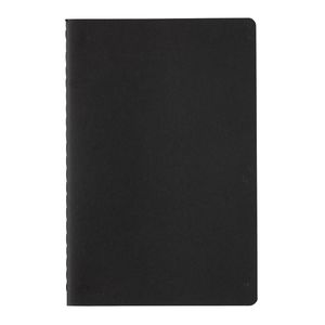 Carnet couverture souple FSC | Carnet publicitaire Black 1