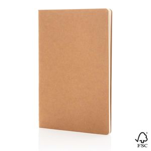 Carnet couverture souple FSC | Carnet publicitaire Brown