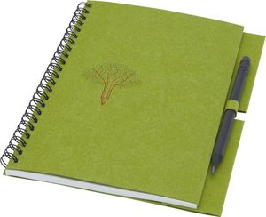 Carnet crayon Luciano | Carnet à spirales personnalisé Vert 1