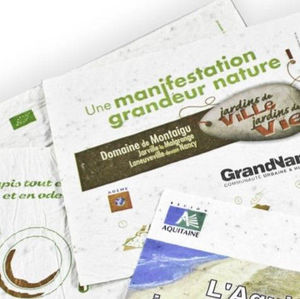 Carte à semer A5 recyclé | Carte à semer A5 publicitaire 3