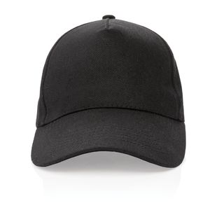 Casquette coton recyclé  | Casquette publicitaire Black 1