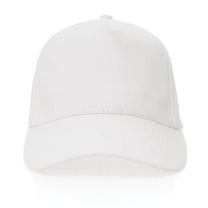 Casquette coton recyclé  | Casquette publicitaire White 1