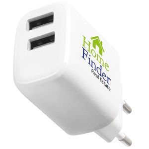 Chargeur 2 ports USB recyclé | Chargeur personnalisé