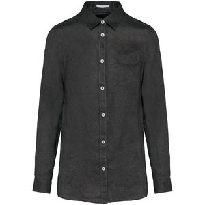 Chemise en lin F | Chemise personnalisée Anthracite Grey 2