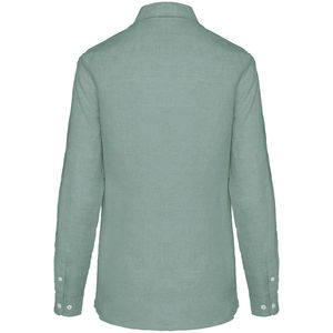 Chemise en lin F | Chemise personnalisée Jade green