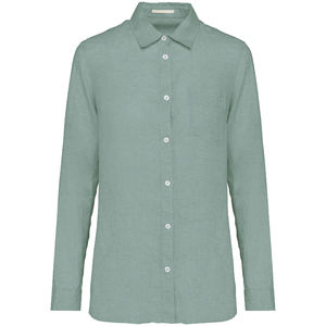 Chemise en lin F | Chemise personnalisée Jade green 2