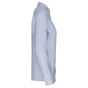 Chemise en lin F | Chemise personnalisée Linen Blue