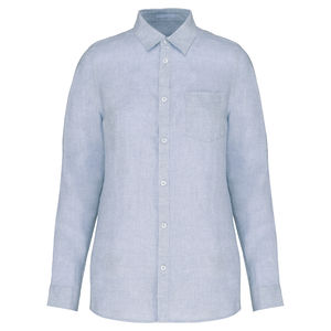 Chemise en lin F | Chemise personnalisée Linen Blue 2