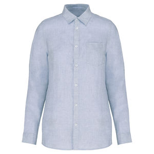 Chemise en lin F | Chemise personnalisée Linen Blue 4