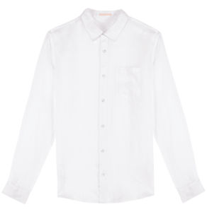 Chemise en lin H | Chemise personnalisée White 12