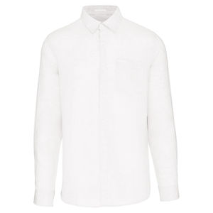 Chemise en lin H | Chemise personnalisée White 2