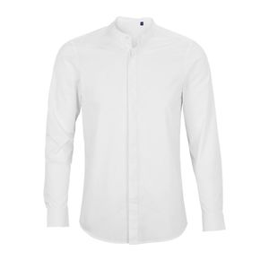 Chemise bio recyclée Bart Men | Chemise personnalisée Blanc optique