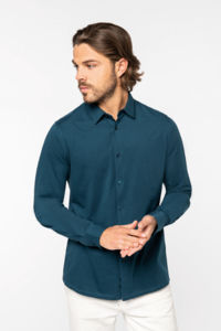 Chemise jersey | Chemise personnalisée Almond green