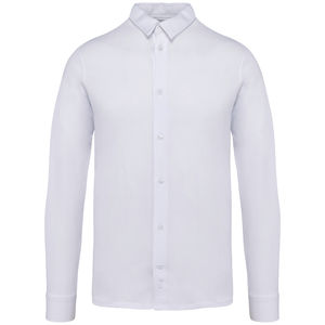 Chemise jersey | Chemise personnalisée White 2