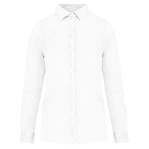 Chemise coton twill F | Chemise publicitaire Washed White 14