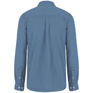 Chemise coton twill H | Chemise publicitaire Washed Cool Blue