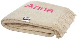 Couverture rPET Ivy | Couverture personnalisable Beige 2