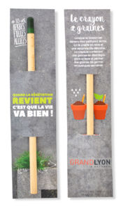 Crayon graines | Crayon graines publicitaire 1