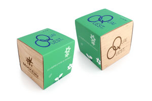 Cube bois graines | Cube bois graines personnalisé 7