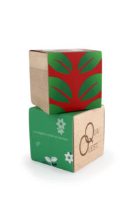 Cube bois graines | Cube bois graines personnalisé 8