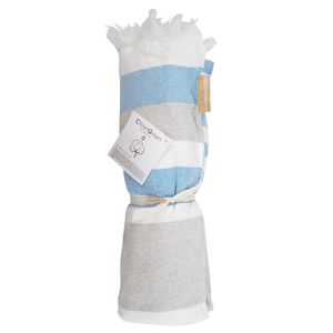 Fouta Elmar | Fouta publicitaire Bleu Blanc 3