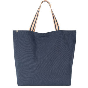 Grand sac recyclé coton | Sac personnalisé Horizon Blue Desert sand 1