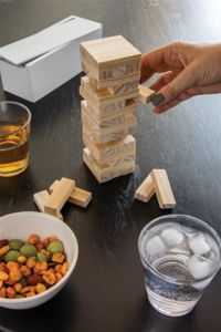 Jeu de blocs en bois | Jeu personnalisé White 6