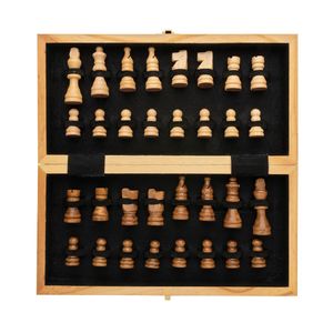 Jeu d'échecs pliable en bois | Jeu publicitaire Brown 3