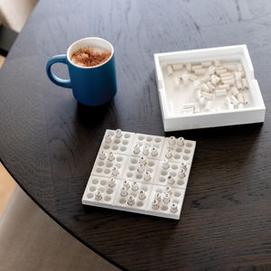 Sudoku en bois FSC | Jeu personnalisé Blanc 7