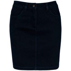 Jupe droite coton | Jupe publicitaire Navy Blue 2