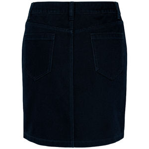 Jupe droite coton | Jupe publicitaire Navy Blue 3