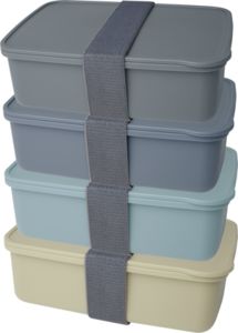 Lunch box Dovi | Lunch box publicitaire Gris ardoise 4