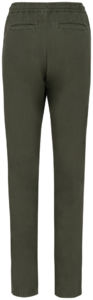 Pantalon décontracté F | Pantalon publicitaire Washed Organic Khaki 1