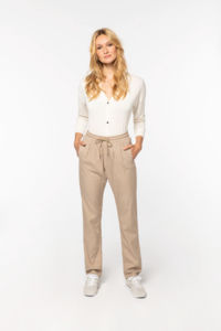 Pantalon décontracté F | Pantalon publicitaire Washed Organic Khaki 9