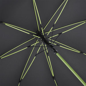 Parapluie golf écoconçu | Parapluie golf personnalisé Noir Lime 1