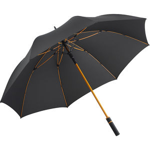 Parapluie golf écoconçu | Parapluie golf personnalisé Noir Orange