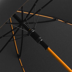 Parapluie perso écoconçu | Parapluie personnalisé Noir Orange 1