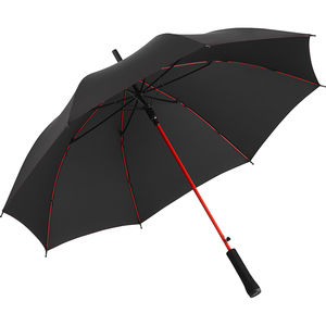 Parapluie perso écoconçu | Parapluie personnalisé Noir Rouge 1