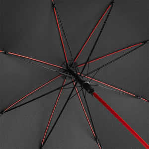 Parapluie perso écoconçu | Parapluie personnalisé Noir Rouge 5