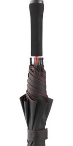 Parapluie perso écoconçu | Parapluie personnalisé Noir Rouge 7