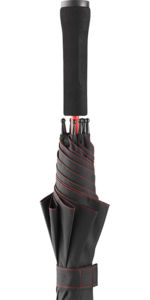 Parapluie perso écoconçu | Parapluie personnalisé Noir Rouge 9