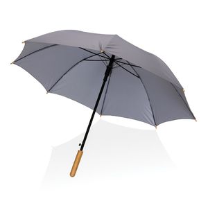 Parapluie rPTET bambou | Parapluie personnalisé Anthracite 3