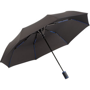Parapluie poche rPET | Parapluie de poche personnalisé Noir Blanc 2