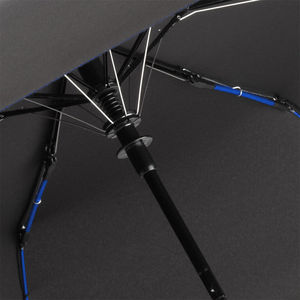 Parapluie poche rPET | Parapluie de poche personnalisé Noir Blanc 3